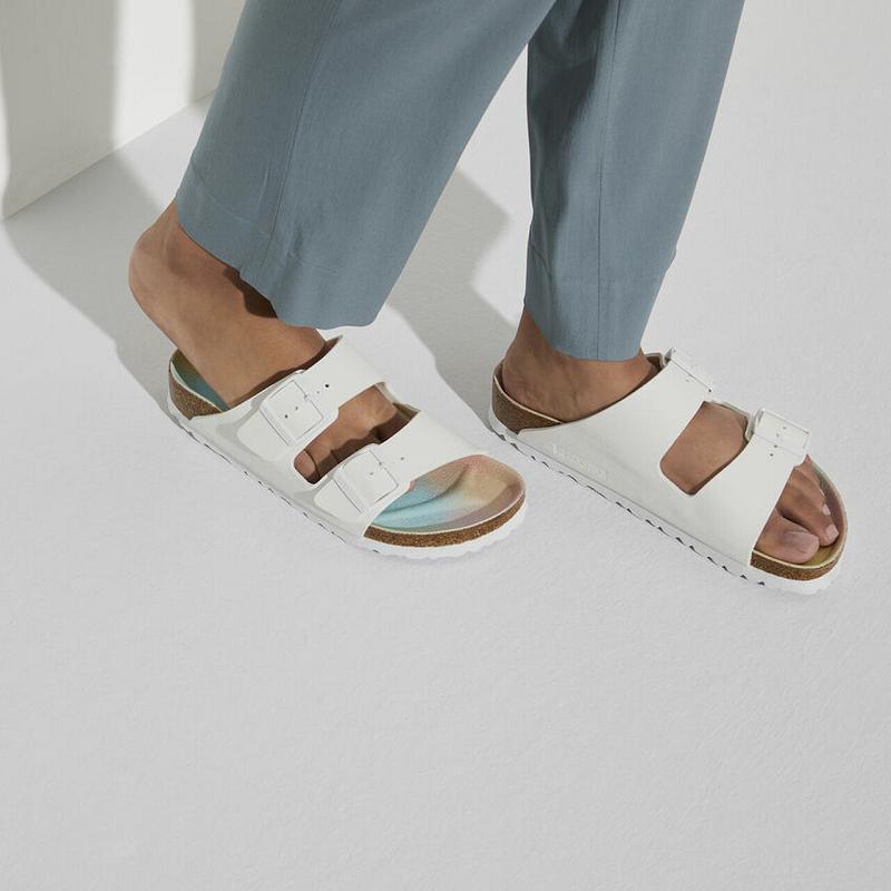 Arizona Birkenstock Vegan Birkibuc Damske Biele | SK 2AHK